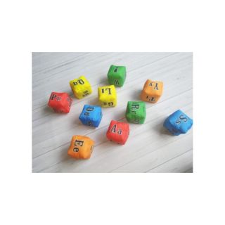 Polyester alphabet dice set of 5_02